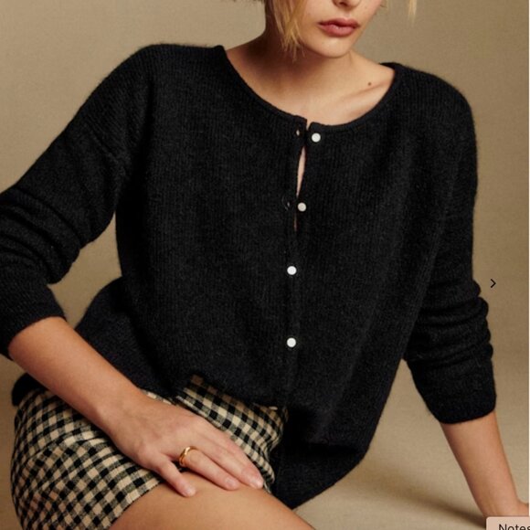 Sezane Gaspard Black Cardigan XS - Picture 1 of 6